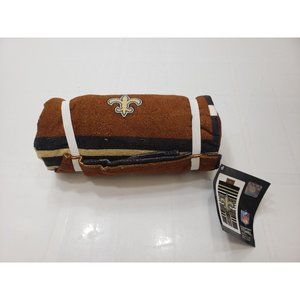 New Orleans Saints NFL Comfort Towel W/ Built-In Pillow 32x64” Portable NWT